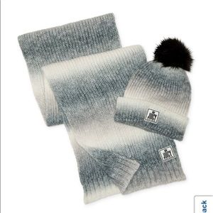 Juicy couture ombré scarf and hat set nwt